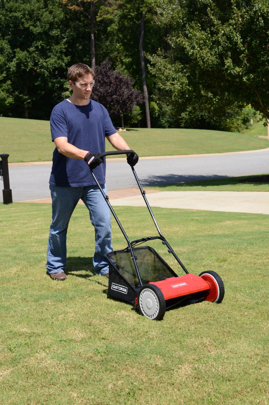 Craftsman lmrm1602 16 reel push lawn mower with bag deals