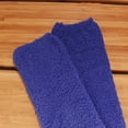 thumbnail image 5 of Womens Extra Large Fuzzy Knee High Socks - Blue - 1 Pair, 5 of 6