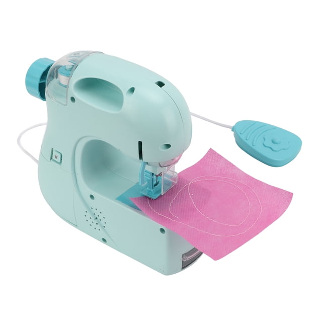 Kit de costura para niños, minimáquina de coser, máquina de coser de juguete para niños, juguete para niños, rendimiento finamente ajustado