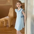 thumbnail image 5 of Tiijoy Girls School Uniform Polo Dress Sleeveless Mesh Casual Dress for Kids, Sizes 3-4, 5 of 8