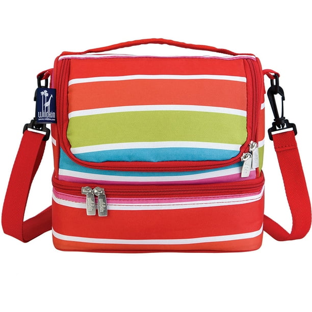 Bright Stripes Double Decker Lunch Bag - Walmart.com - Walmart.com
