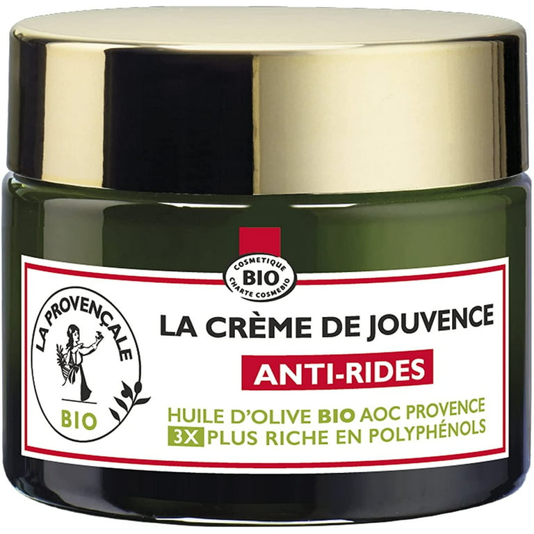La Provencale – Anti-Wrinkle Youth Cream – Certified Organic Face Care –  Organic AOC Provence Olive Oil – For All Skin Types, Even Sensitive – 50 ml  