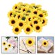 thumbnail image 5 of Cabezas de girasol artificiales hechas a mano para manualidades en , 50 pcs Colcomx cabeza de girasol, 5 of 8