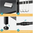 thumbnail image 5 of Microwave Oven Rack, Expandable Microwave Stand Countertop Kitchen Utensils Tableware Storage, Carbon Steel Over Microwave Shelf Countertop 3 Tier with 3 Hooks, 5 of 7