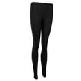 thumbnail image 3 of Medias térmicas de las mujeres opacas, polainas calientes del forro del paño grueso y suave del invierno Medias transparentes cintura Negro Soledad Polainas forradas de vellón para mujer, 3 of 9