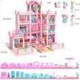 thumbnail image 6 of MANGOBOB Dollhouse for Kids Furniture Preschool Dollhouse House Toy for Toddlers Girls, 6 of 8