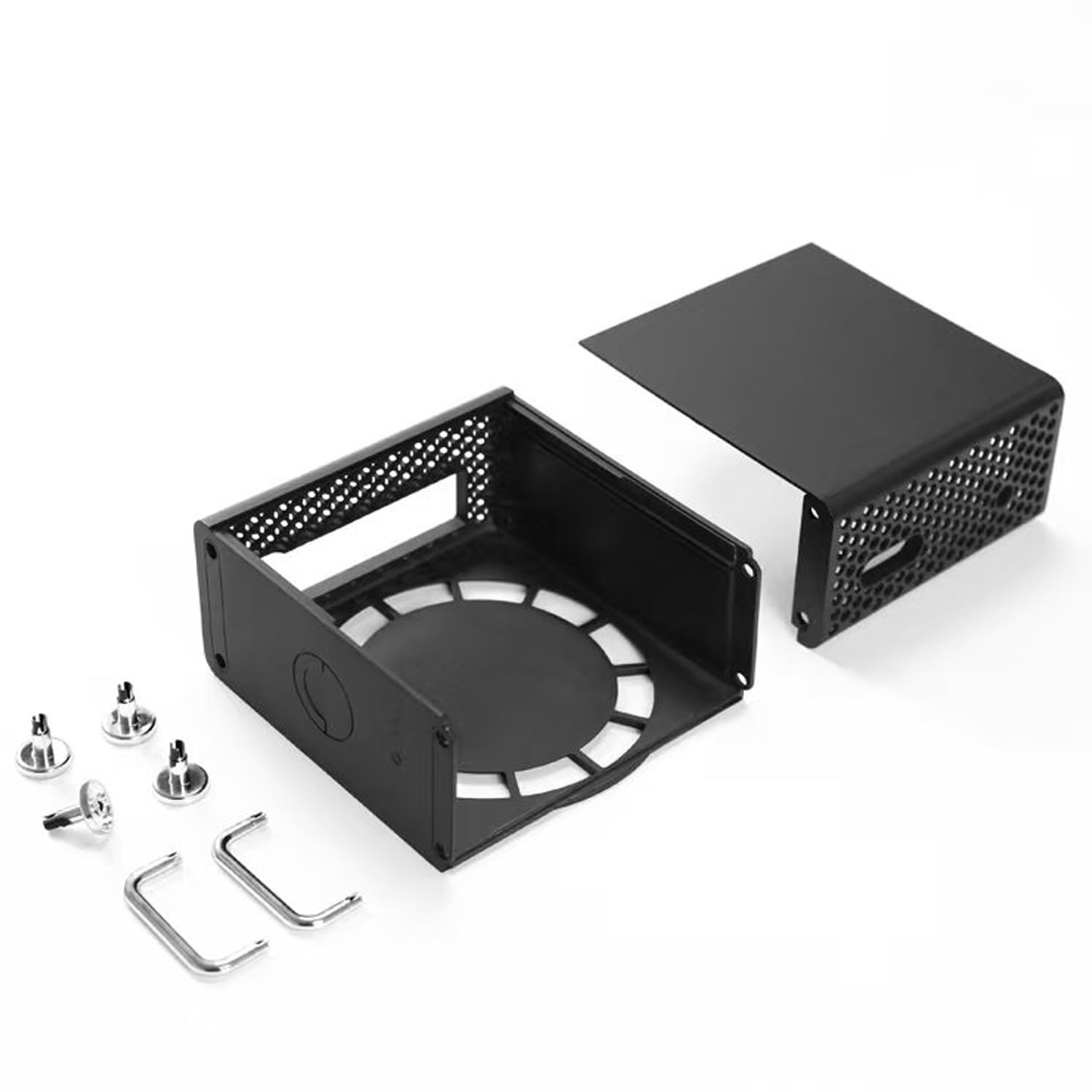 Chassis Stand Case for Mac Mini M4/M4 Pro 2024 ABS Vertical Computer Case Protective Dustproof Bracket Storage Stand DIY PC Part