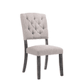 thumbnail image 4 of Transitional Style Armless Side Chairs Set of 4 Upholstered Seat Tufted Backrest Stylish Dining Chairs, 4 of 4