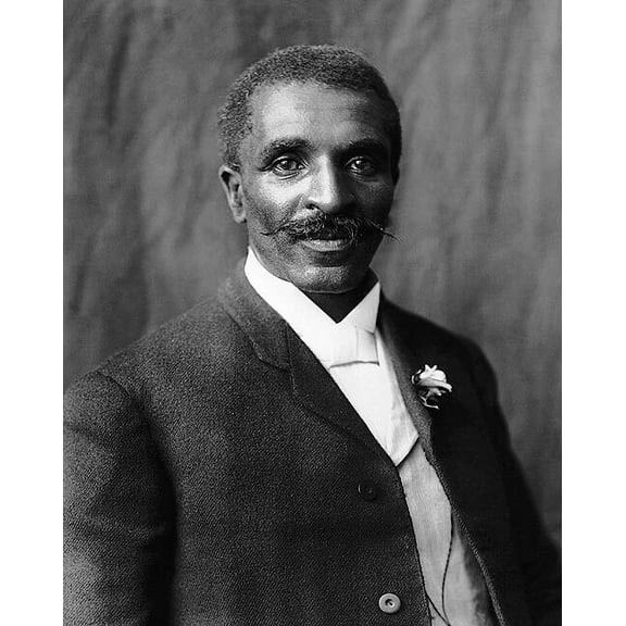 George Washington Carver Portrait 1906 - 12x18 Inch Laminated Aviation Poster - Stunning Detail and Bold Colors