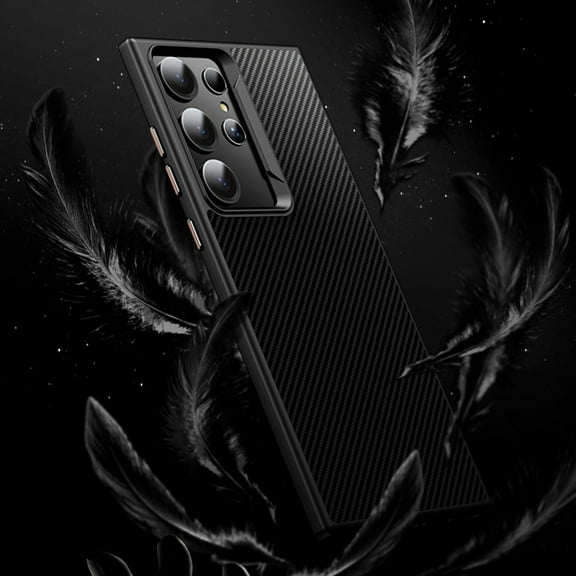 Carbon Fiber Print Phone Case for Samsung Galaxy S25, Magnetic Case[Compatible with MagSafe] Ultra Slim Fit Smooth Shockproof Women Men Protective Phone Case Cover,Black