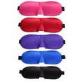 thumbnail image 3 of VONKY 3D Solid Color Eye Mask Soft Polyester Breathable Padded Travel Sleeping Blindfold Sleep Aid Tools, 3 of 7