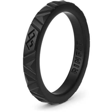 Red Kids Ring (Silicone Stackable Ring/Wedding Band For Women - Rinfit Designed Premium Quality Safe & Durable - Thin 2.5 mm width - Black/White/Purple/Pink/Turquoise/Burgundy colored silicone)