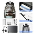 thumbnail image 4 of Easygdp Adorable Puppy Portrait Mochila Casual para Portátil, Mochila para Escuela, Viajes, Negocios, 4 of 6