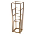 thumbnail image 6 of Miumaeov 4Pcs 15.7/23.6/31.5/39.4 inch Tall Gold Metal Flower Stand Flower Holder Rectangular Rack for Wedding Table Centerpieces,Party Decoration, 6 of 16
