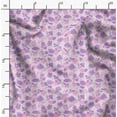 thumbnail image 2 of Soimoi Florals Printed,Cuddle Minky Fabric, Sewing Fabric by The Yard 56 Inch Wide,Decorative Plush Soft Fabric, Baby Garments, Toys and Blankets, Lavender, 2 of 6