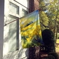 thumbnail image 2 of Nebraska Goldenrod in Watercolor House Flag 28 in x 40 in, 2 of 5