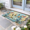 thumbnail image 2 of Colorful Birds Doormat Outdoor Entrance 16"x24", Modern Oil Painting Art Spring Absorb Moisture Dirt Door Mats, Non-Slip Rubber Backing Floor Mats Indoor, Low-Profile Front Door Rugs, 2 of 9