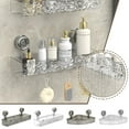 thumbnail image 3 of Bathroom Suction Cup Organizer, Moisture-Resistant Corner Shelf, Keeps Toiletries Accessible and Off Floor, 3 of 8