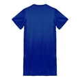 thumbnail image 4 of Alvivi Men Satin Nightgown V Neck Short Sleeve Sleepwear Solid Nightwear Royal_Blue XXL, 4 of 7