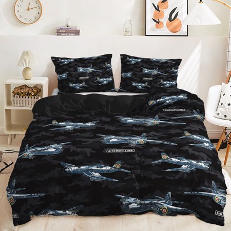 Hosima 3 Piece 3D Digital Printed Duvet Cover Full Size Bedroom Decorative Bedding Set,DEL55-Full