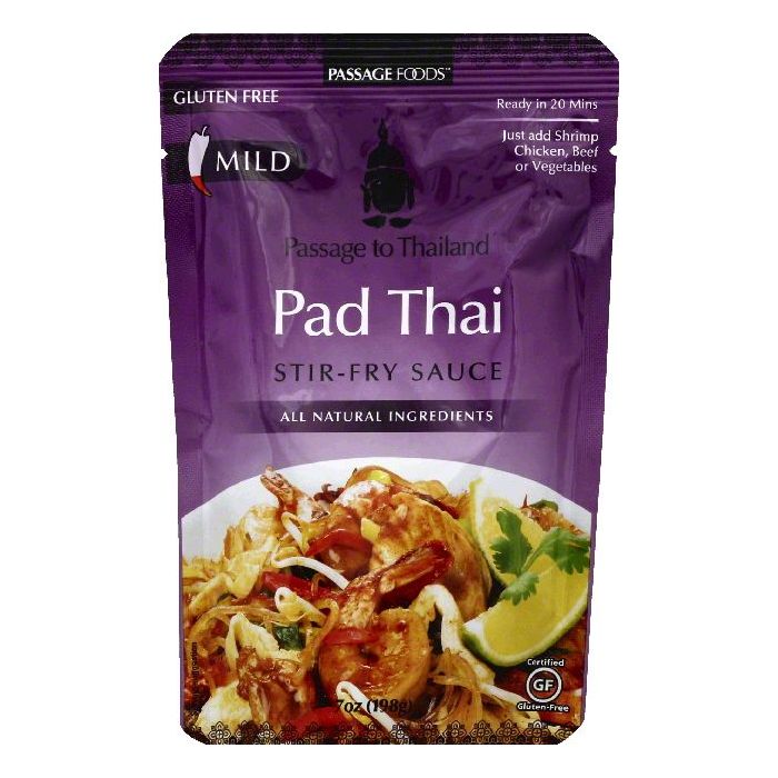 Passage Foods Pad Thai StirFry Sauce, 7 OZ (Pack of 6)