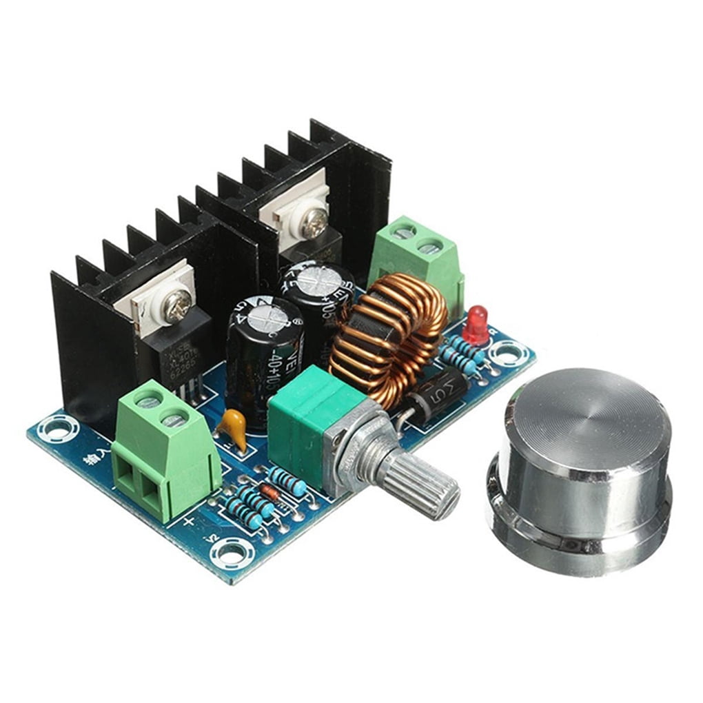 DC Buck Adjustable 5A Step Down Power Supply LCD Module 6-32V to 0-32V with Fan 