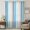Brown Blue, variant on Blue Grey Stripe Sheer Curtains 54 Inches Long, Geometric White Vertical Striped Light Filering Curtains, Breathable Simi Curtain Privacy Drapes for Kitchen Bathroom Small Window Treatment