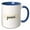 Blue/White, variant on 3drose, Zodiac Sign - Gemini Text, 11oz Two-tone Red Mug