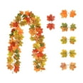 thumbnail image 2 of DAMAI Fall Maple Leaves Garland for Mantel, 5.7 Ft Autumn Vine for Thanksgiving,Artificial Maple Leaf Garlands for Centerpiece Front Door Window Fireplace Home Indoor Thanksgiving Decorations, 2 of 7