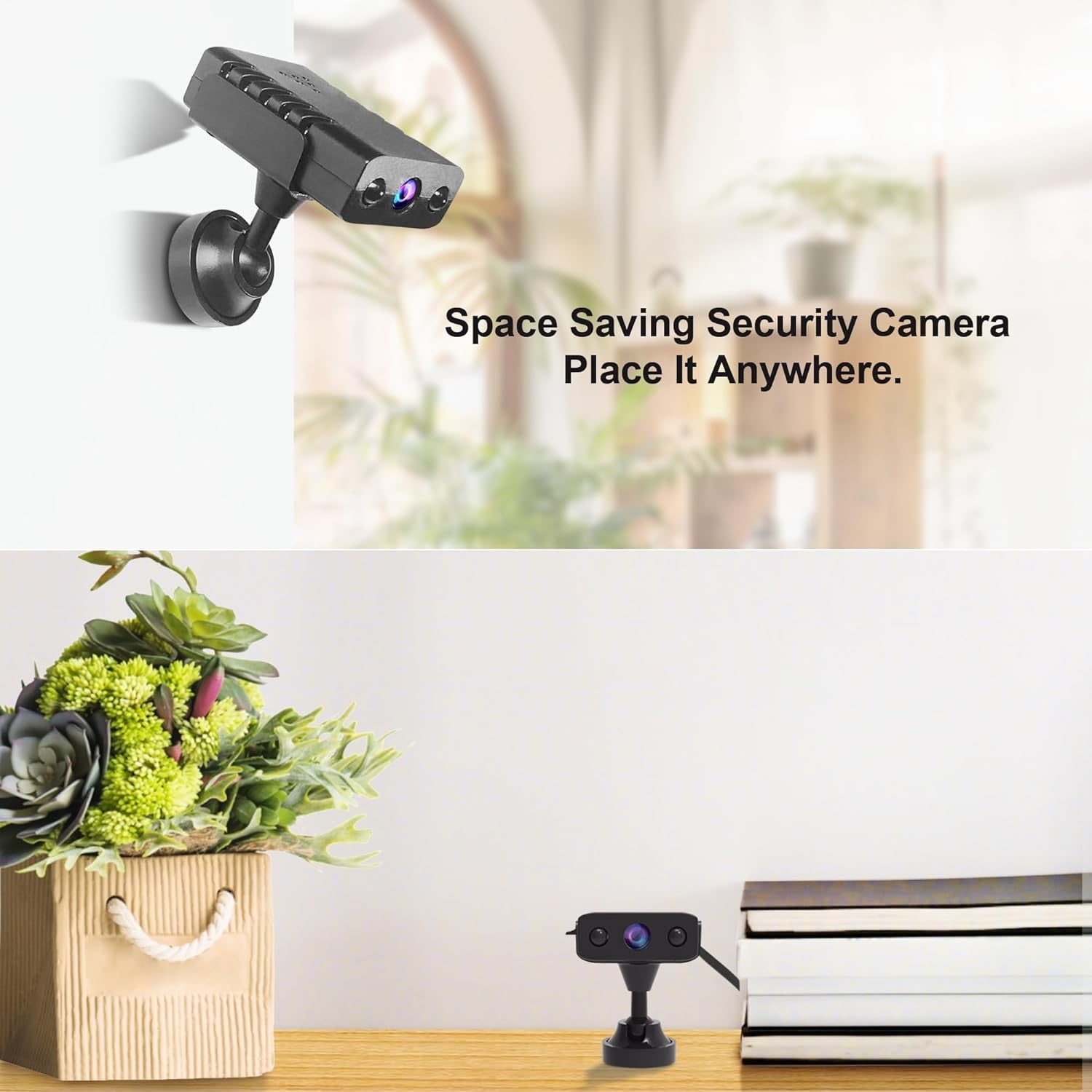 Smallest Plug-in WIFI Camera System, Cyclic Recording Wireless Camera, Mini Nanny Camera HD 1080p with Night Vision, Motion Detection for Security, for Home/Pet/Baby Monitor