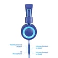 thumbnail image 3 of Auriculares estéreo para niños POWMEE P10 con micrófono ajustable, color azul, 3 of 7