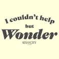 thumbnail image 2 of Men's Sex and the City Carrie Couldn't Help But Wonder Graphic Tee Beige Small, 2 of 4