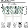 thumbnail image 3 of Forest Valance Curtains Nature Green Misty Forest Tree Art Printed Rod Pocket Curtain Valance for Kitchen Bedroom Living Room Decor 1 Panel W54xL18 Inch, 3 of 6