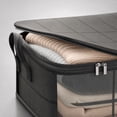 thumbnail image 6 of Large Zippered Storage Bag for Quilts Bedding Clothes, Heavy Duty Non Woven Moving Bin with Reinforced Handles, Tear Resistant, Space Saving Organization, 6 of 7