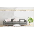 thumbnail image 4 of Dundee Deco's Peel and Stick Wallpaper Border - Abstract Yellow Damask Vines Wall Border Retro Design, 15 ft x 7 in, Self Adhesive, 4 of 6