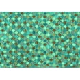 thumbnail image 1 of Ahgly Company Machine Washable Indoor Rectangle Southwestern Turquoise Blue Country Area Rugs, 5' x 7', 1 of 4