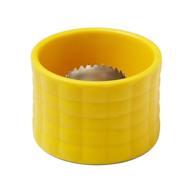Corn Stripper Stripping Tool Cutter Corn Shaver Cooking Tools Kitchen Cob Remover Kitchen Gadgets Peeling Tool Serrated yellow 1pcs
