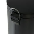 thumbnail image 5 of Honey-Can-Do 7.92 Gallon Indoor Round Step Trash Can, Matte Black, 5 of 6