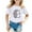 White, variant on Curuila Kids Girls Tops Cartoon Print Crew Neck Short Sleeve Tee Summer Casual T Shirt Black Size 3-4 Years