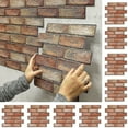 thumbnail image 1 of High-Quality Faux Brick Wall Cladding, Natural Brick Feeling, 10PCS PVC Panels, Peel And Stick For Interior Decor, Living Room, Bedroom (Red), 1 of 1