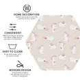 thumbnail image 4 of Gaeub Beautiful Rabbit Print 6 Pcs Leather Coasters for Drinks ,Drink Coasters Sets,Drink Table Cup Coasters for Living Room Kitchen Coffee Decor,Hexagon, 4 of 7