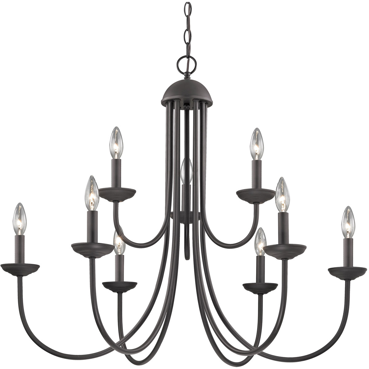 Chandeliers 9 Light Fixtures With Oil Rubbed Bronze Finish Metal