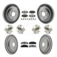 thumbnail image 1 of Transit Auto Front Rear Hub Bearing Assembly Coated Disc Brake Rotor and Semi-Metallic Pad Kit (10Pc) for Car 2013 Ford Explorer Sport with Heavy Duty Brakes - Left Right (Driver Passenger) KBB-112209, 1 of 11