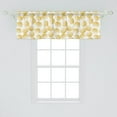 thumbnail image 2 of Ambesonne Circle Pattern Window Valance, Round Forms in Dots, 54" X 18", Dark Yellow and White, 2 of 3