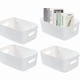 thumbnail image 1 of 4 Pack Storage Boxes, Plastic Storage Box, Multifunctional Organization Box, Suitable for Kitchen, 1 of 4