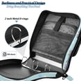thumbnail image 4 of FORMRS Zipper Binder with Shoulder Strap 2-inch Ring 500 Sheet Capacity File Bag, Blue Trains Pattern, 4 of 5