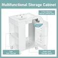 thumbnail image 4 of Christopher Knight Home 24" Bathroom Vanity with Sink, Wood Storage Cabinet with Side Open Storage, White, 4 of 10