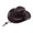 Coffee, variant on Western Cowboy Hat for Men Durable Pu Leather Hats Versatile Outdoor Sun Hat Black