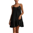 thumbnail image 3 of Admvng Womens Cotton Linen Dress Plus Size Sleeveless Round Neck Dress Summer Casual Beach Vacation Dress, 3 of 9