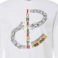 thumbnail image 4 of Inktastic Juneteenth-celebrating Freedom Breaking Chains Long Sleeve T-Shirt, 4 of 5